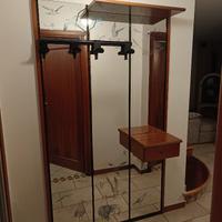 Appendiabiti con cassetto e mensola