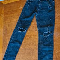 Jeans neri skinny strappati Calliope Denim