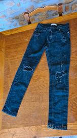 Jeans neri skinny strappati Calliope Denim