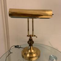 2 Lampada da banchiere vintage in ottone, anni '70