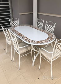 TAVOLO IN PIETRA LAVICA MIS. 200X100 CM. IN ITALIA