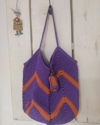 Borsa mare Uncinetto 