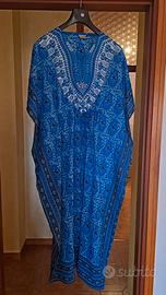Abito leggero - prendisole blu fantasia - Tg Unica