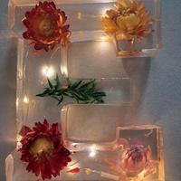 Lettera E personalizzata e illuminata