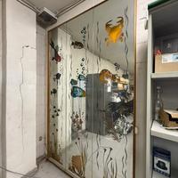 Specchio decorativo pesci stile kitsch