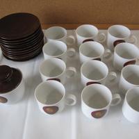 Set servizio da caffè o tè vintage da 12 tazzine