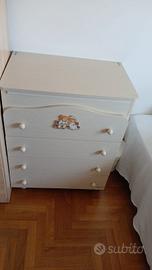 lettino e fasciatoio unisex Erbesi