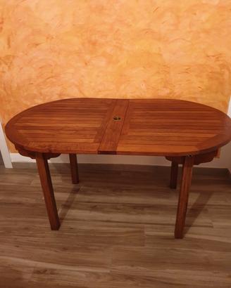 tavolo teak giardino allungabile