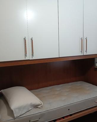 letto con armadio a ponte 