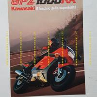 Kawasaki GPz 1000 RX 1986 depliant italiano epoca
