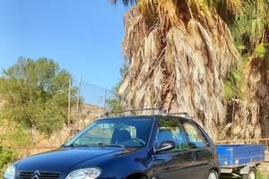 citroen saxo con gancio di traino e carrello