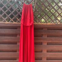 Tuta elegante rossa da cerimonia