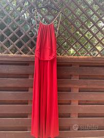 Tuta elegante rossa da cerimonia