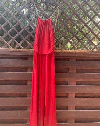 Tuta elegante rossa da cerimonia