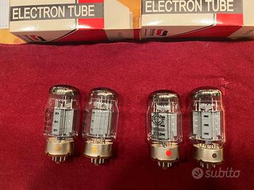 4 valvole termoioniche KT88 marca Svetlana
