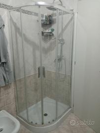 box doccia in cristallo semicircolare 