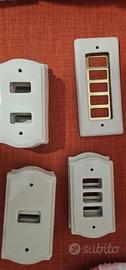 placche prese ceramica vintage