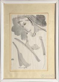 Alain Bonnefoit pittore quadro tecnica mista