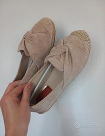 espadrillas beige nuove n.39