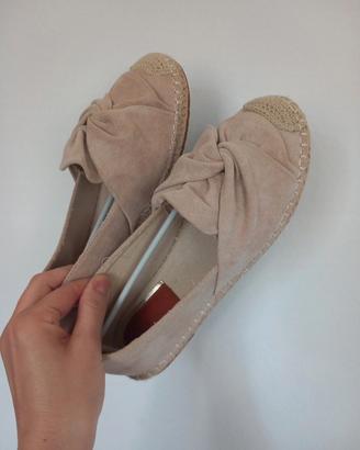 espadrillas beige nuove n.39