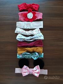 Fasce per capelli bambina 6/12 mesi