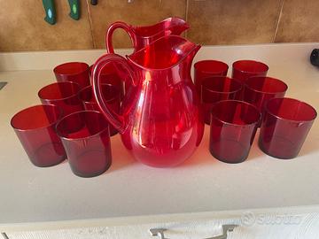 Bicchieri rossi da bibita