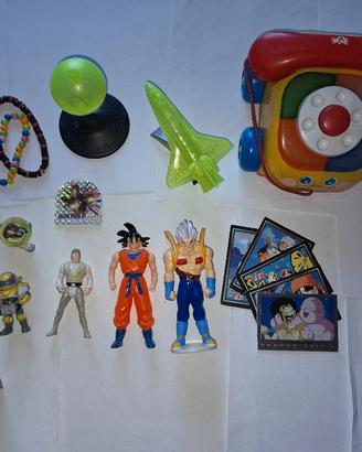 lotto giocattoli misti Dragon Ball, Star Wars ecc