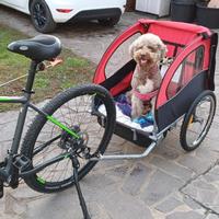 carrello porta bimbi o cani  per bici