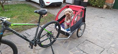 carrello porta bimbi o cani  per bici