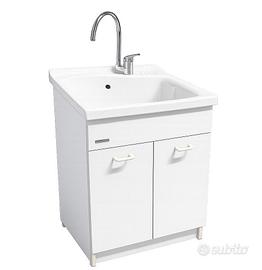 Mobile Lavanderia con lavabo in ceramica Dolomite