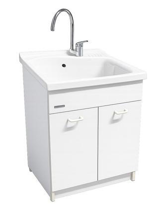 Mobile Lavanderia con lavabo in ceramica Dolomite