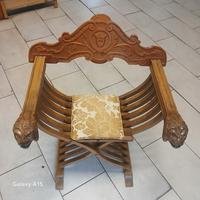 Sedia Savonarola rinascimento Fiorentino originale