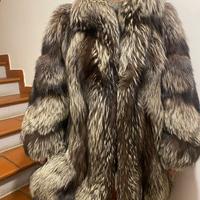 Pelliccia in volpe argentata