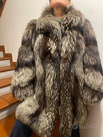 Pelliccia in volpe argentata