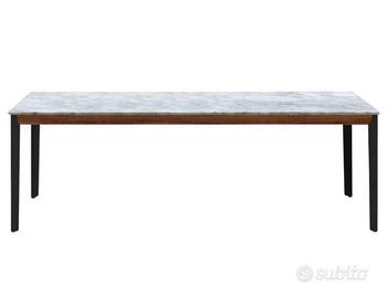 Tavolo da pranzo di marmo di Carrara Arflex