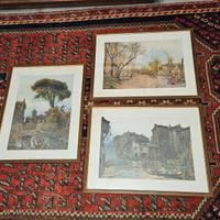 Trio di quadri stampe 50x39 cm di paesaggi