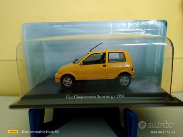 modellino Fiat Cinquecento Sporting 