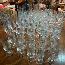 Servizio bicchieri di cristallo
