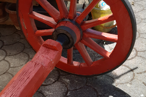 Ruote di Carro in Legno