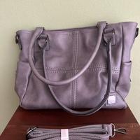 Borsa tote capiente grigia