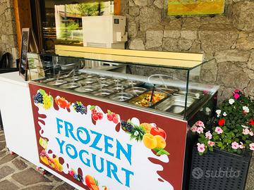 Banco refrigerato Yogurt/kebab/bubble tea/pizza