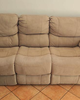 Divano Seychelles 3 posti con 2 recliner manuali