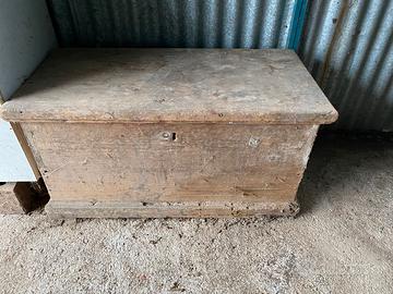 CASSA IN LEGNO D'EPOCA