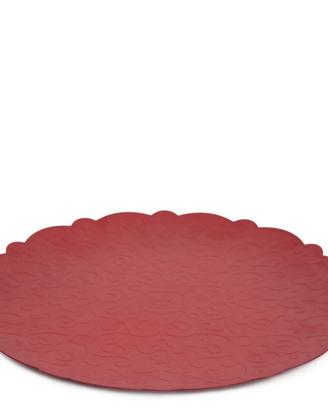 Vassoio tondo rosso Dressed Alessi