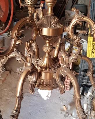 lampadari ottone vintage circa  12 kg €100