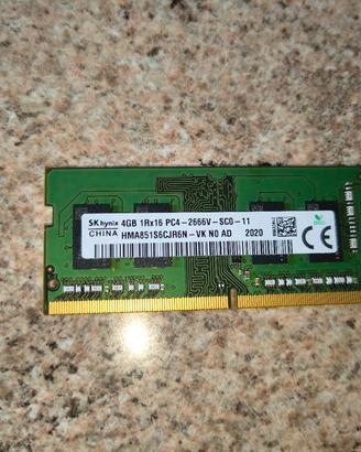 RAM DDR4 sodimm 4 GB SK Hynix
