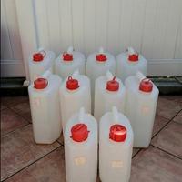 taniche plastica bianche per liquidi vari 