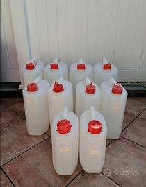 taniche plastica bianche per liquidi vari 