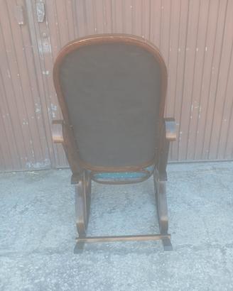 rara sedia a dondolo vintage