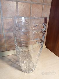 vaso in cristallo al piombo vintage 